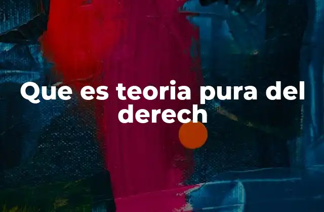 Que es Teoria Pura Del Derech
