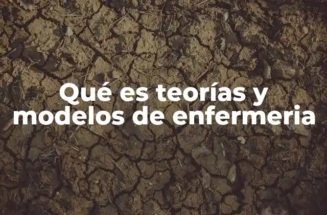 Qué es Teorías y Modelos de Enfermeria