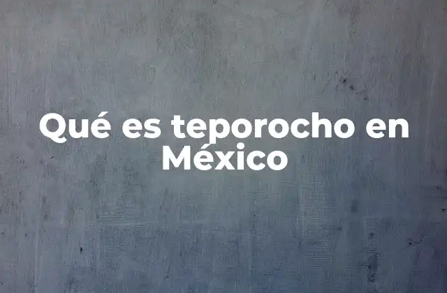 Qué es Teporocho en México