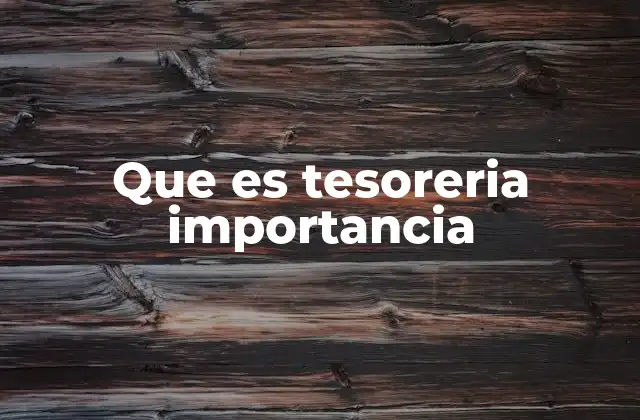 Que es Tesoreria Importancia 2 El papel de la tesorería en la estabilidad económica