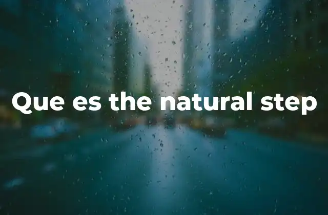 Que es The Natural Step