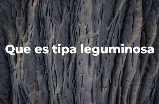 Que es Tipa Leguminosa
