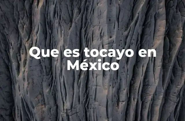 Que es Tocayo en México