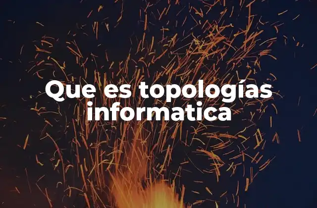 Que es Topologías Informatica