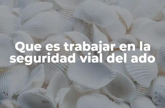 El papel del ADO en la movilidad urbana sostenible