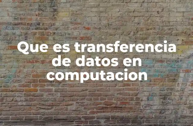 El papel de la transferencia de datos en la conectividad digital