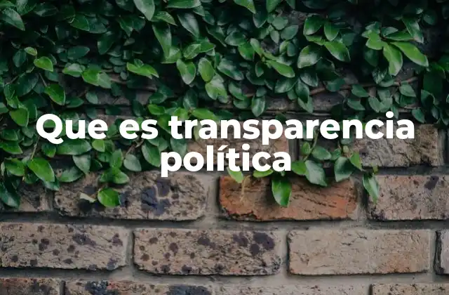El papel de la transparencia en la gobernanza democrática