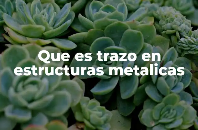 Que es Trazo en Estructuras Metalicas