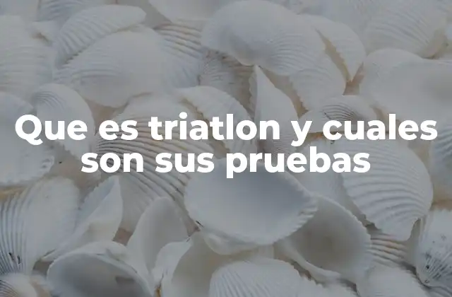 Las tres pruebas que conforman el triatlón