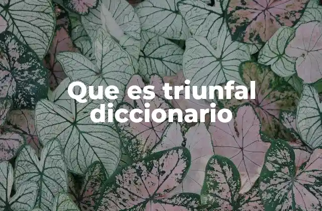 Que es Triunfal Diccionario 2 La actitud triunfal en el lenguaje cotidiano