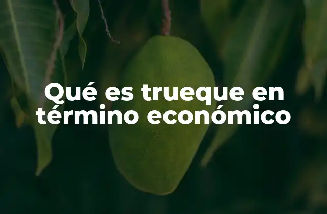 El trueque como base de la economía de barter