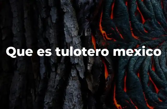 Que es Tulotero Mexico