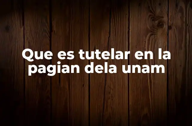 El apoyo académico personalizado en la UNAM