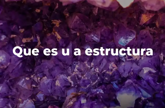 Que es u a Estructura