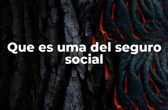 Que es Uma Del Seguro Social