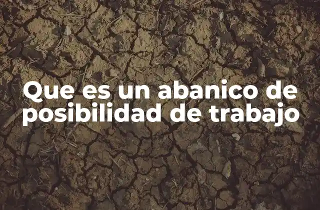 Que es un Abanico de Posibilidad de Trabajo 2 La importancia de tener múltiples opciones laborales