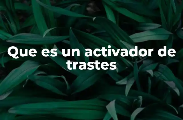 Que es un Activador de Trastes