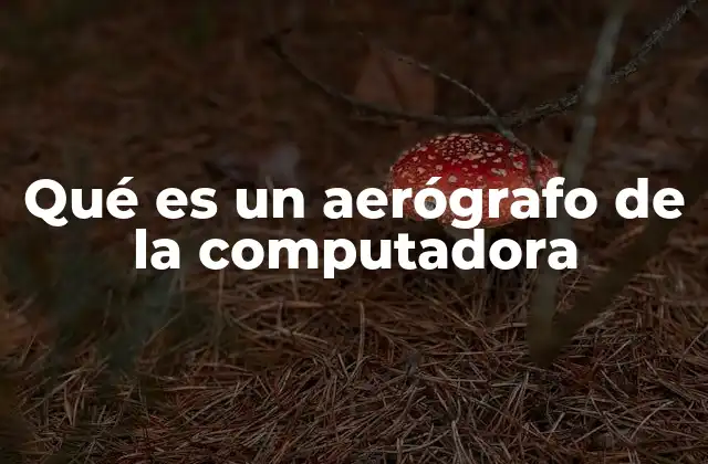 Qué es un Aerógrafo de la Computadora