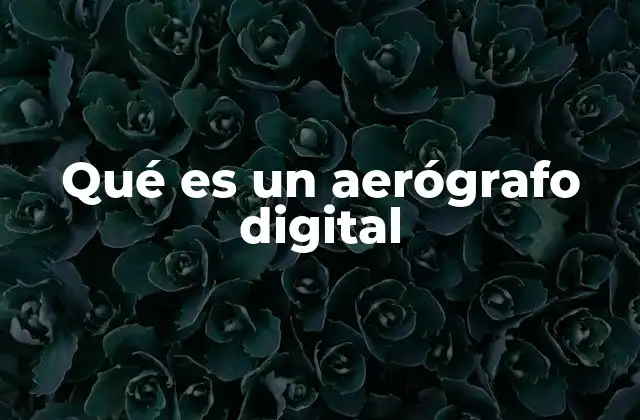 Qué es un Aerógrafo Digital