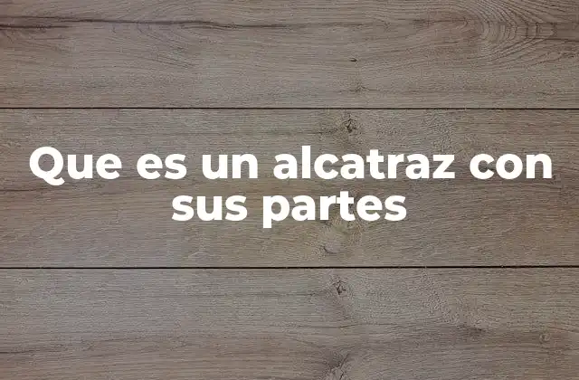 Que es un Alcatraz con Sus Partes