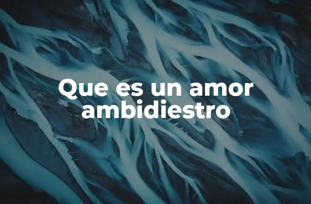 Que es un Amor Ambidiestro 2 El amor sin fronteras de género