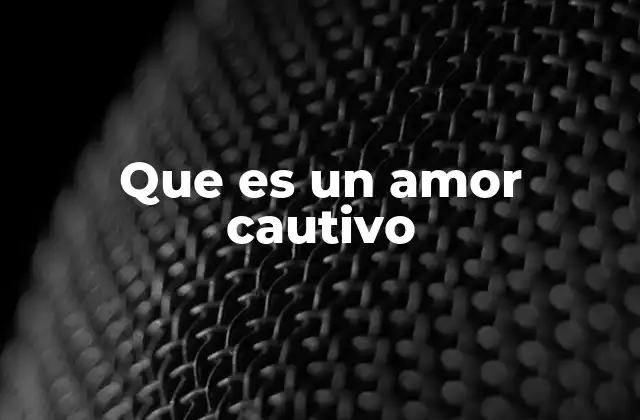 Que es un Amor Cautivo