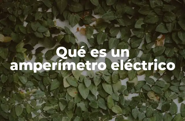 Qué es un Amperímetro Eléctrico