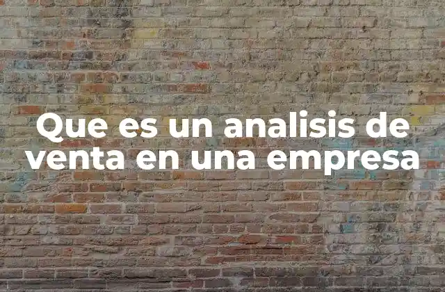 Que es un Analisis de Venta en una Empresa 2 La importancia de analizar el desempeño comercial