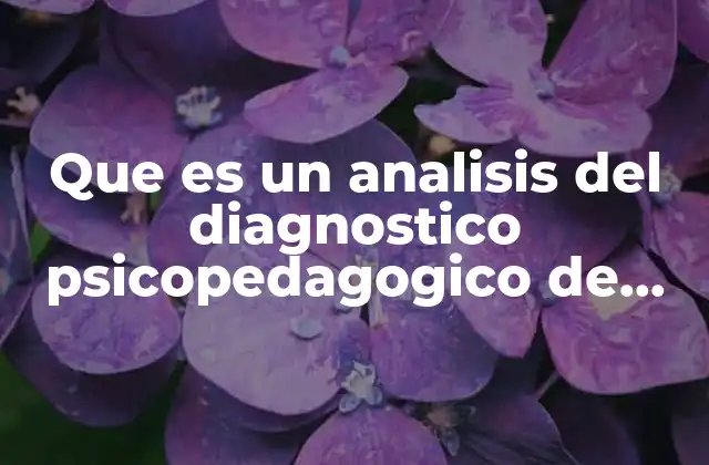 Que es un Analisis Del Diagnostico Psicopedagogico de Bipolaridad