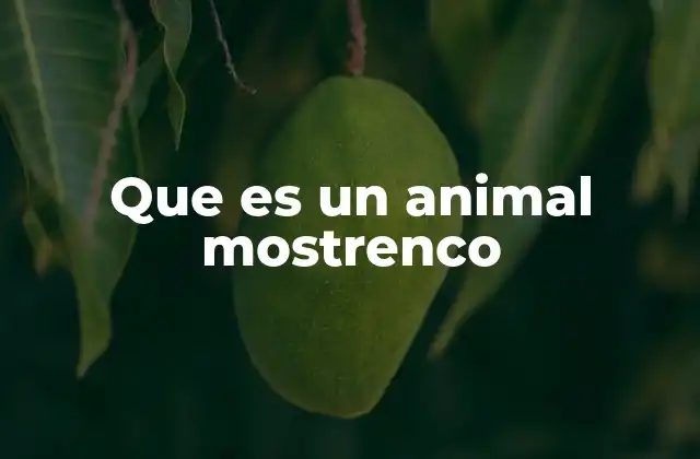 Que es un Animal Mostrenco