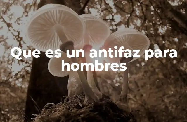 Que es un Antifaz para Hombres