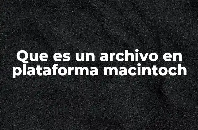 Cómo se organiza la estructura de archivos en Macintosh