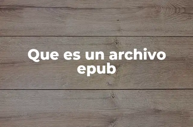 Que es un Archivo Epub