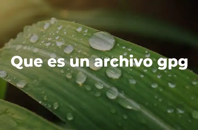 Que es un Archivo Gpg