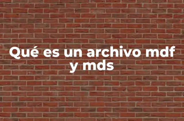 Cómo se utilizan los archivos MDF y MDS en la emulación de discos