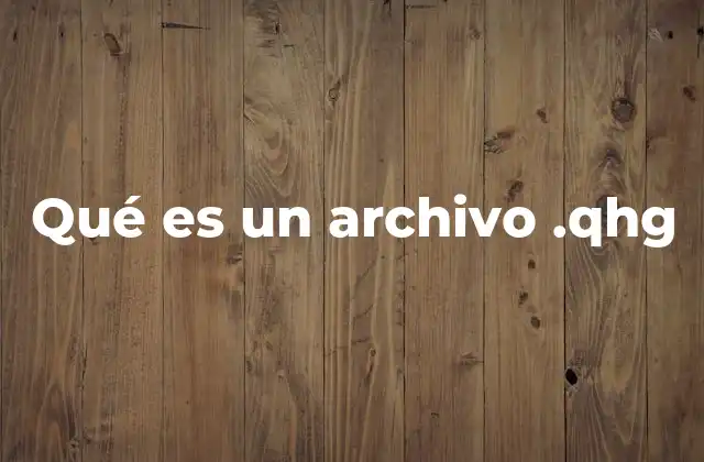 Qué es un Archivo .qhg