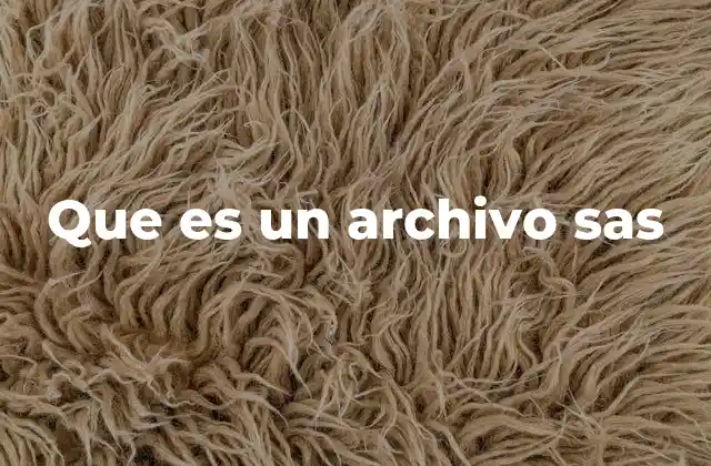La importancia de los archivos SAS en el análisis de datos