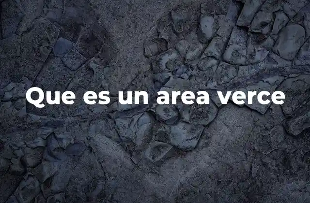 Que es un Area Verce