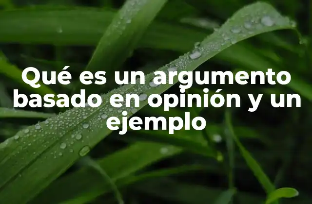 Qué es un Argumento Basado en Opinión y un Ejemplo 2 La importancia de diferenciar entre opinión y hecho en los argumentos