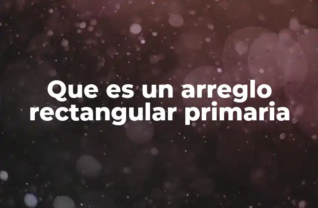 La importancia de los arreglos rectangulares en la educación matemática