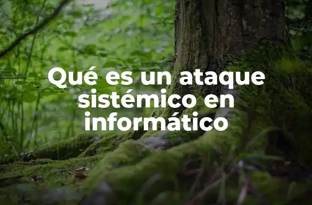 Qué es un Ataque Sistémico en Informático