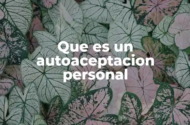Que es un Autoaceptacion Personal 2 La importancia de la autoaceptación en la vida cotidiana