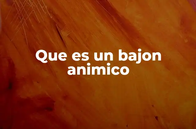 Cómo reconocer un bajón anímico