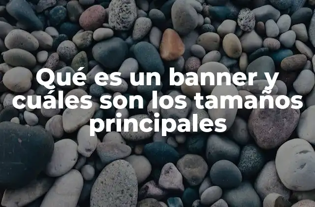 Qué es un Banner y Cuáles Son los Tamaños Principales