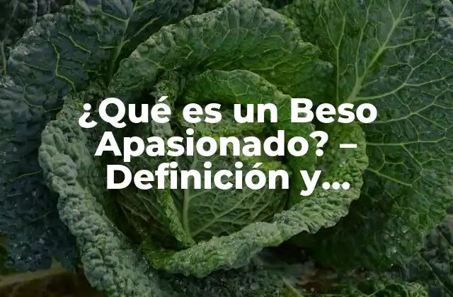 ¿qué es un Beso Apasionado? – Definición y Significado