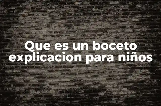 Cómo los niños pueden aprender a dibujar bocetos con facilidad
