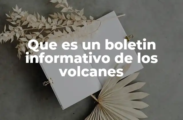 Que es un Boletin Informativo de los Volcanes 2 La importancia de la comunicación en el monitoreo volcánico