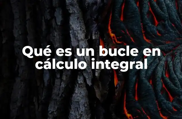 Qué es un Bucle en Cálculo Integral