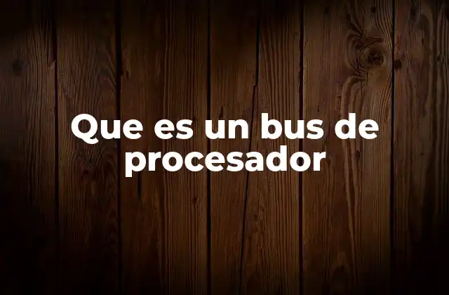 Cómo funciona el sistema de buses en una computadora