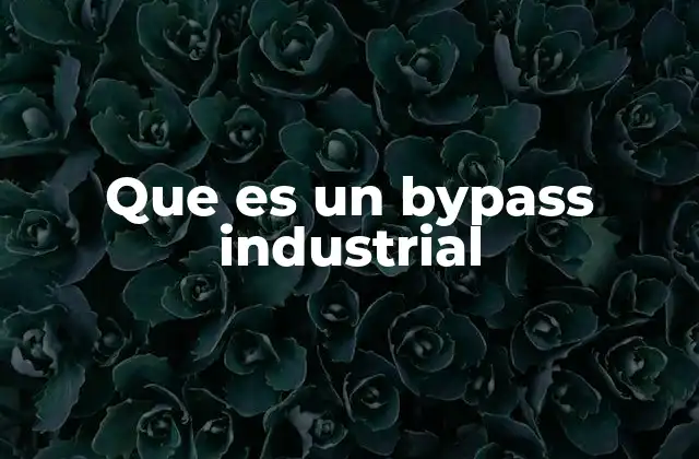 Aplicaciones del bypass en la industria moderna